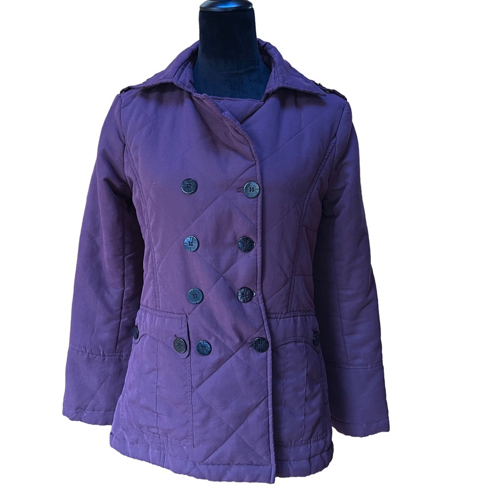 Vintage OP Women's Quilted Puffer Jacket - Deep‎ Burgundy